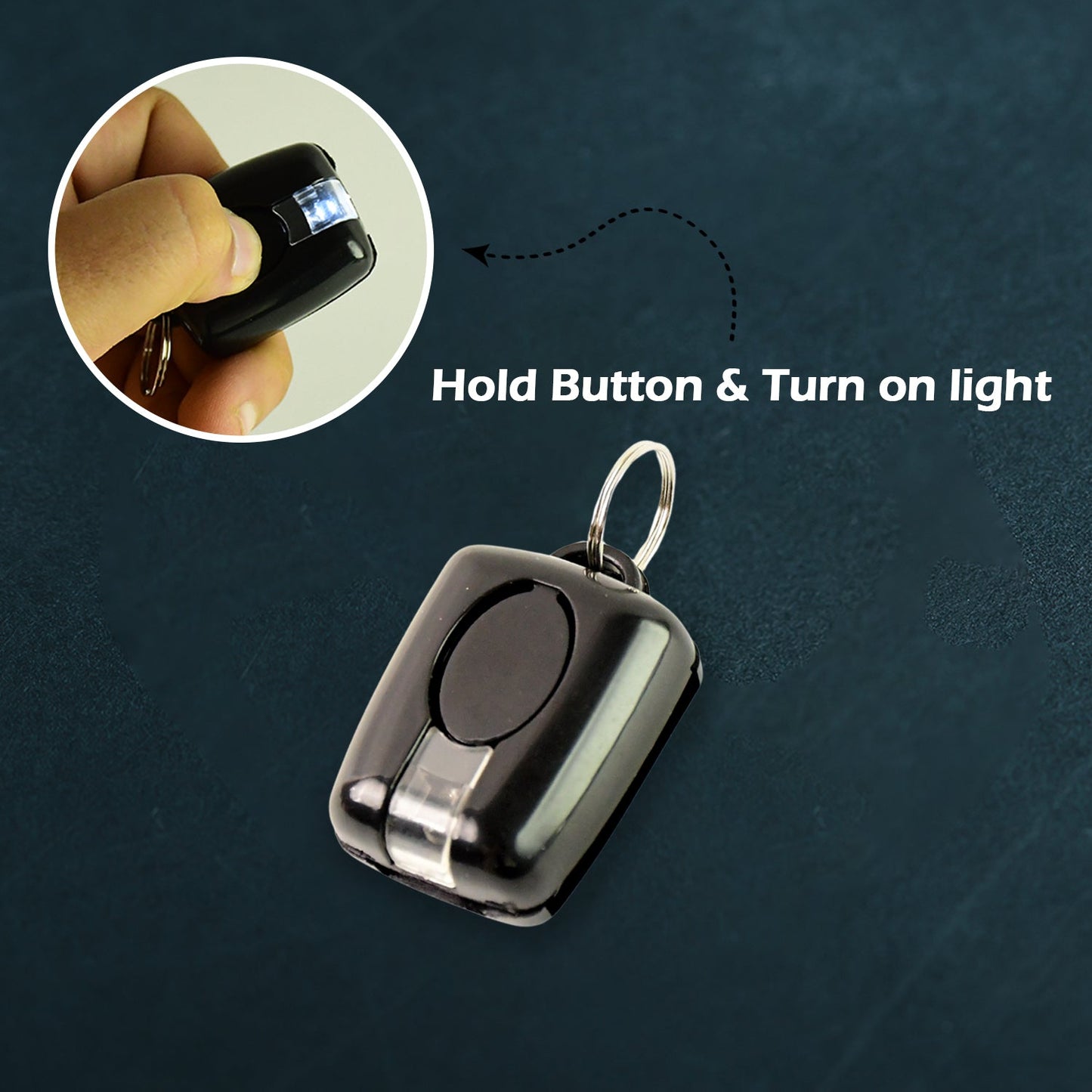 Mini LED Torch Keychain (1 Pc)