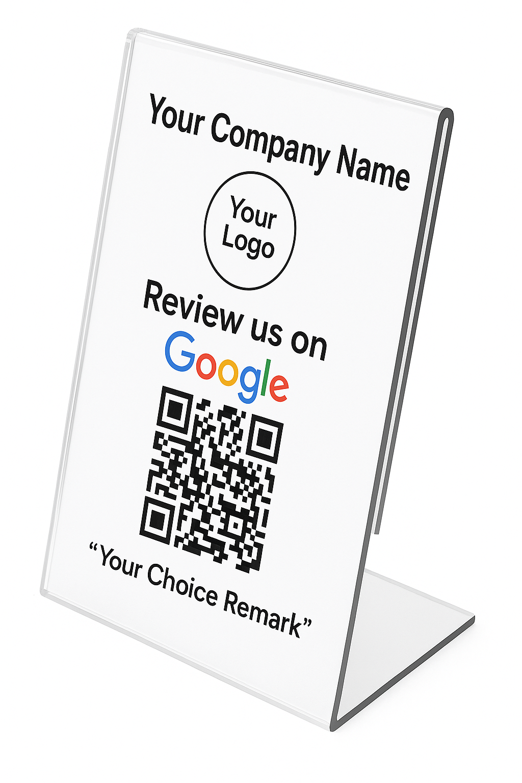 Google Review QR Code Stand – Premium Acrylic with NFC Tap – For Restaurants, Cafés, Salons & Retail