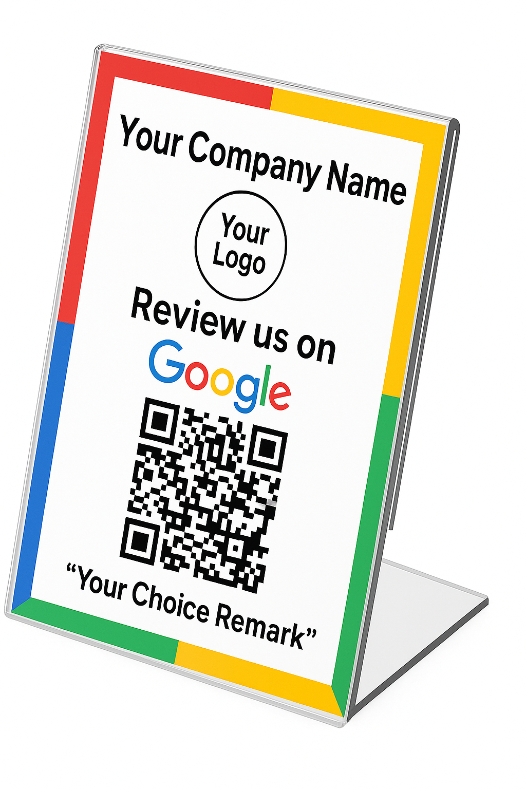 Google Review QR Code Stand – Premium Acrylic with NFC Tap – For Restaurants, Cafés, Salons & Retail