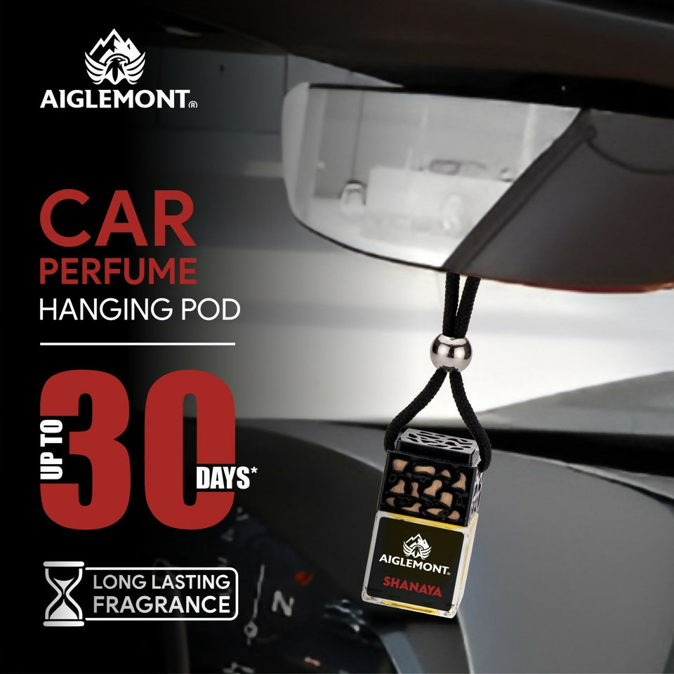 Aiglemont's Shanaya Car Perfume Hanging Pod | Car Air Freshener | Car Accessories (8ml)